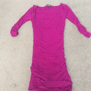Express hot pink dress